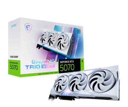Karta graficzna MSI GeForce RTX 5070 Gaming Trio OC White 12GB GDDR7 DLSS4